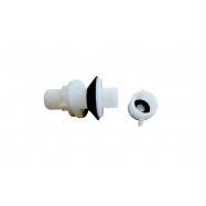 Cistern blanking cap with removable cap