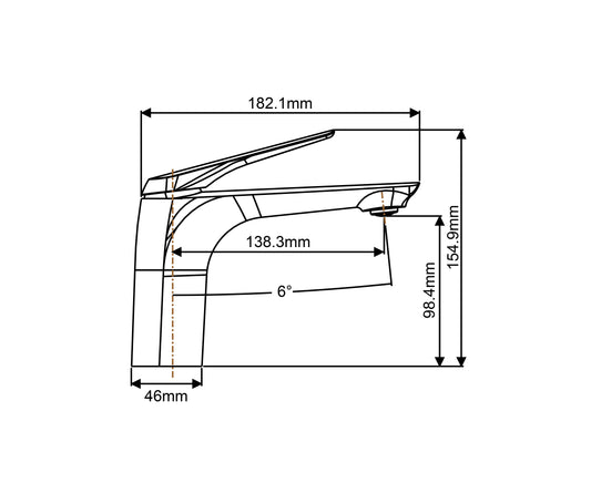AU Series Black Basin Mixer