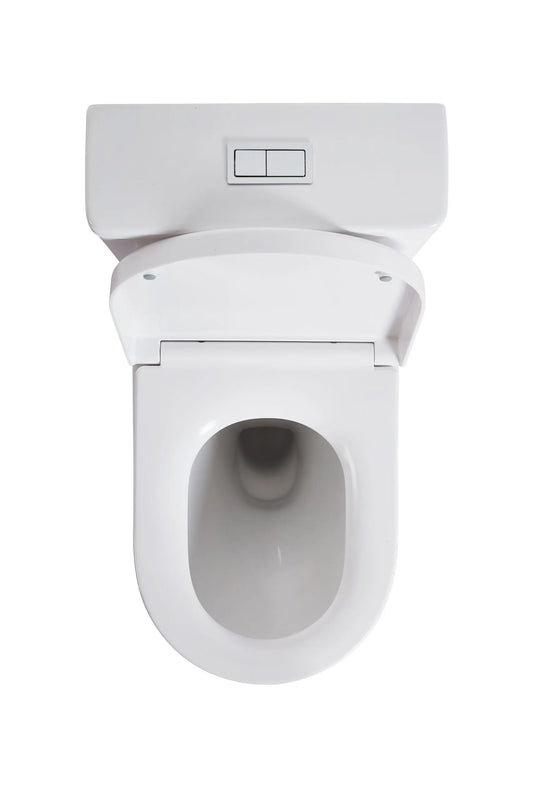 Elvera Rimless Back-to-Wall Toilet Suite - Gloss White