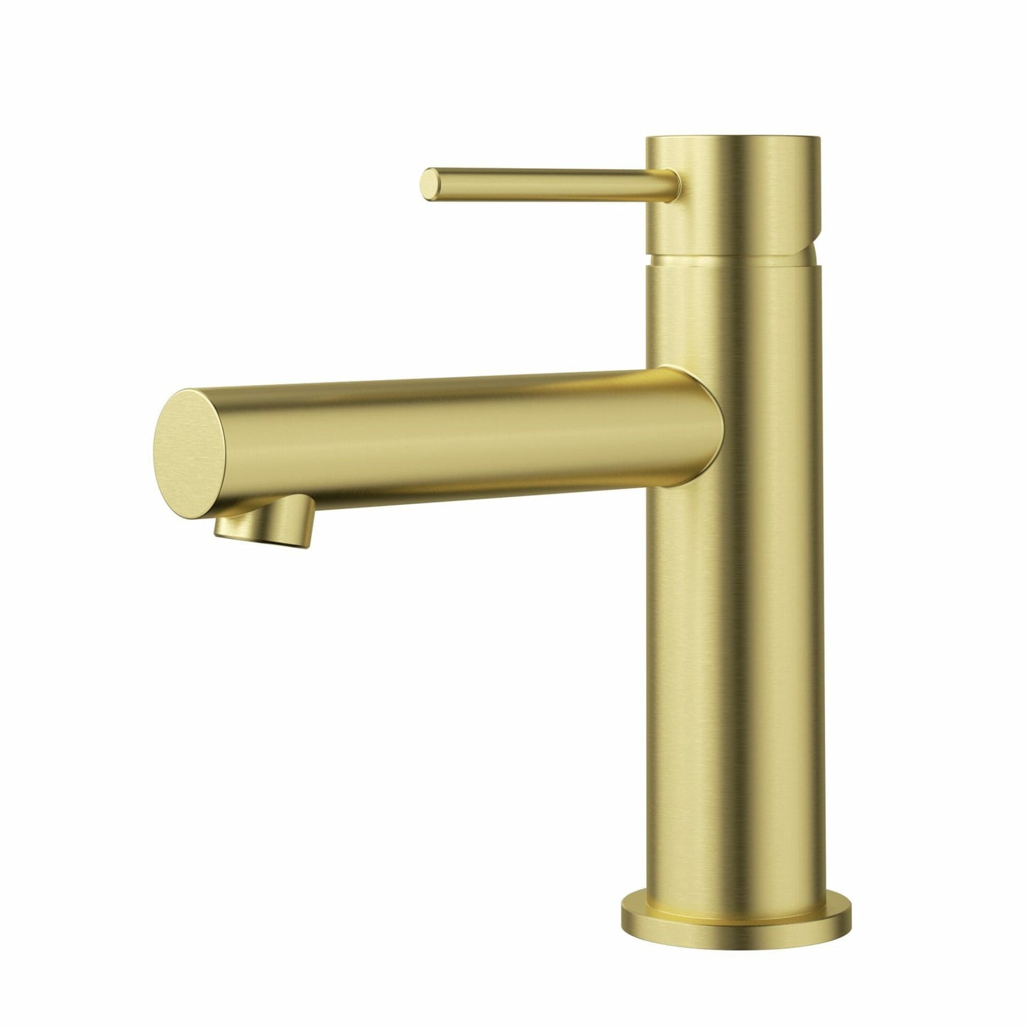 Otus Slimline Stainless Steel Basin Mixer - Brushed Gold