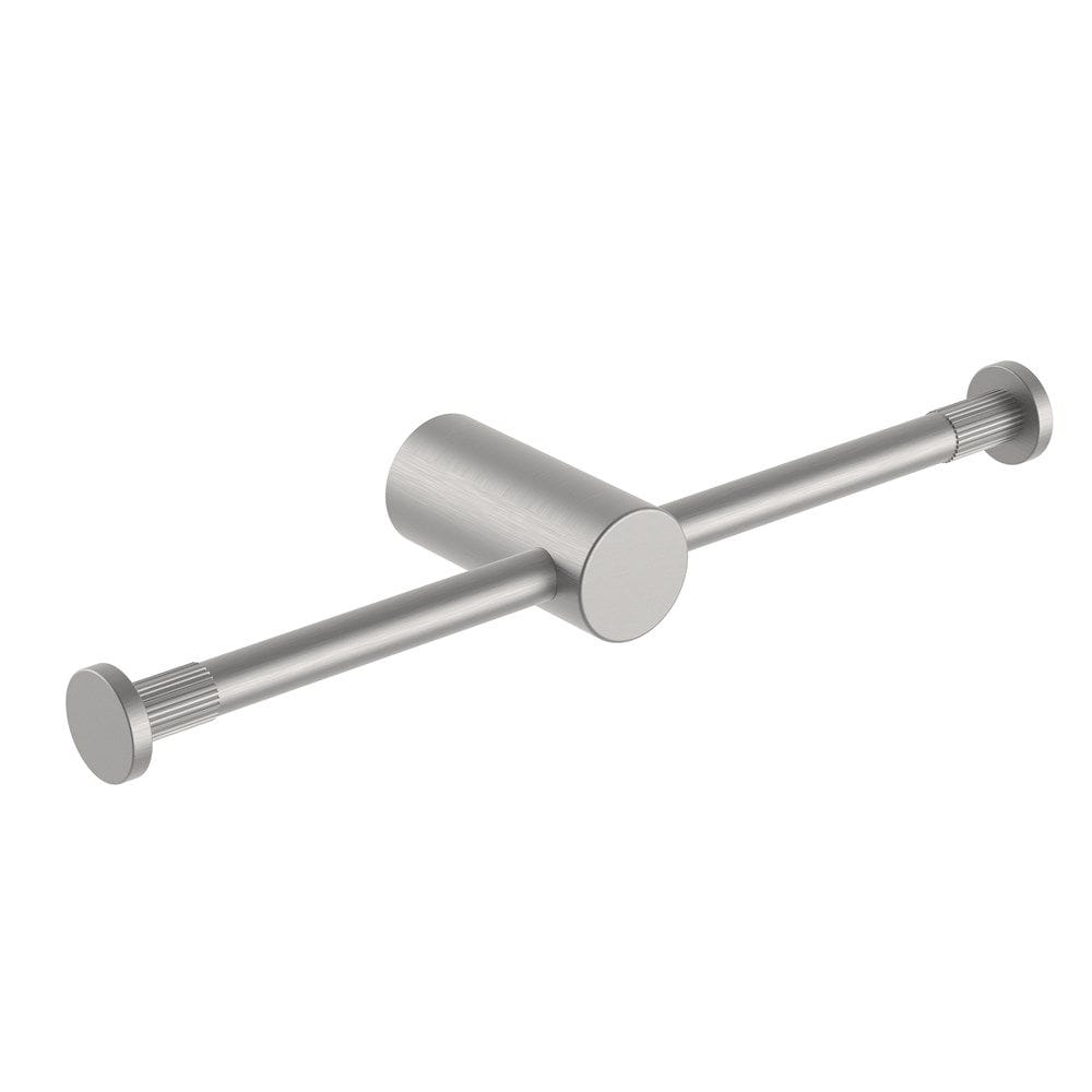 CADDENCE Brushed Nickel Double Toilet Paper Holder