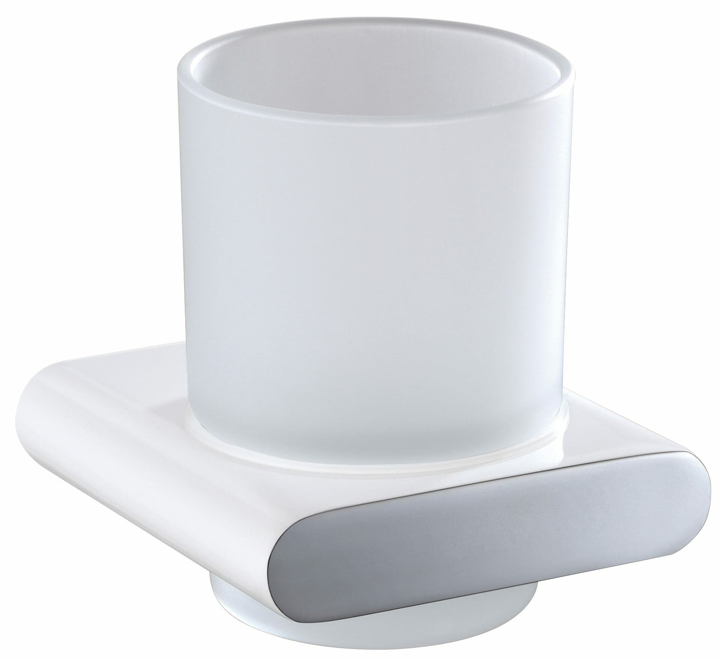 Cora Tumbler Holder - Chrome & White