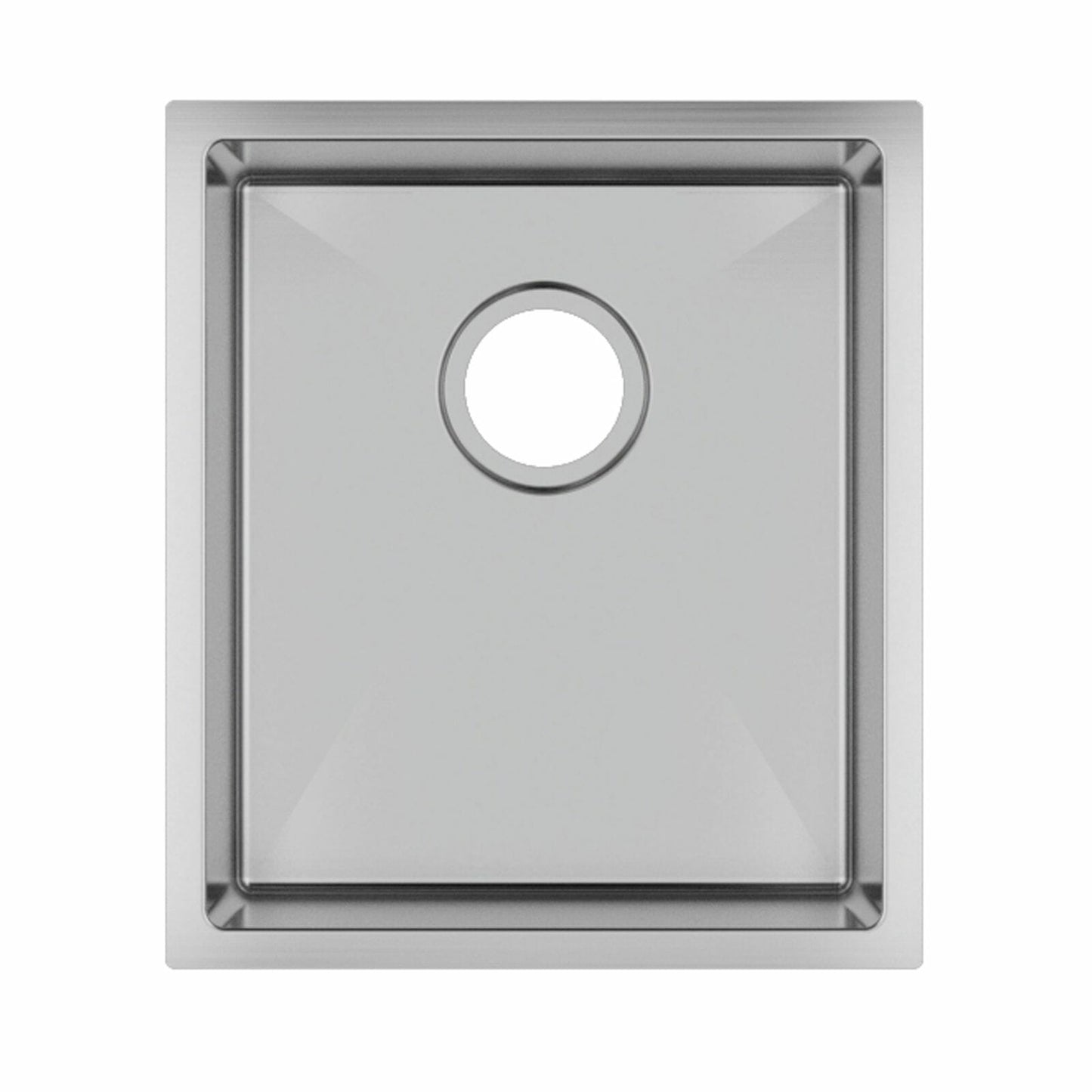 1.2mm Handmade Top/Undermount Single Bowl Kitchen Sink - 390x450x215mm