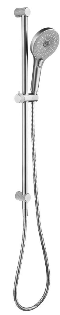 Mica Fluted Shower Head on Rail - Brushed Nickel - (BOM)