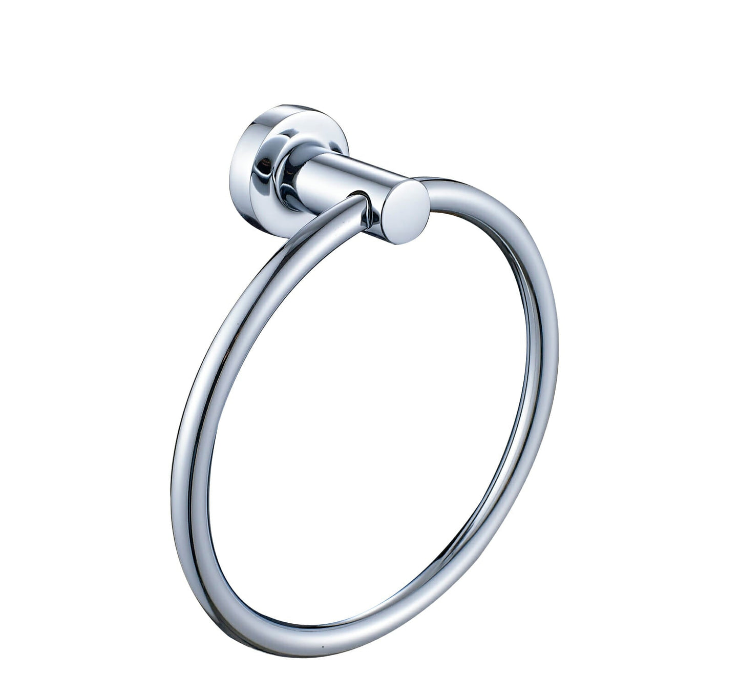 Ruby Round Towel Ring - Chrome
