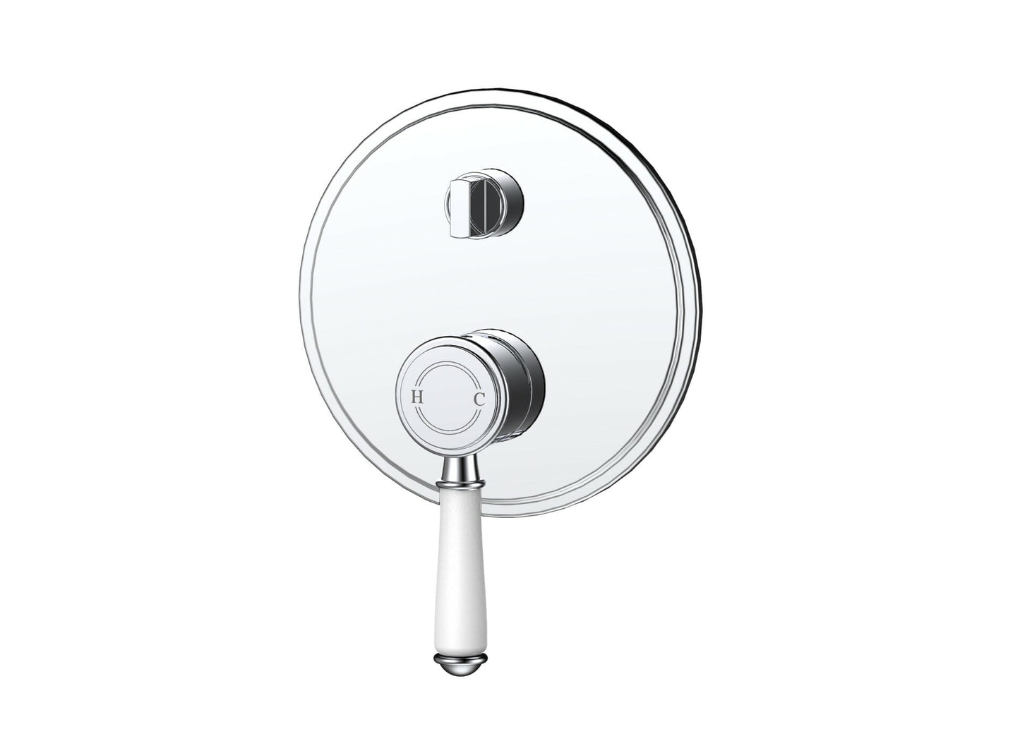 Clasico Wall Diverter Mixer Trim Kits Ceramic handle
