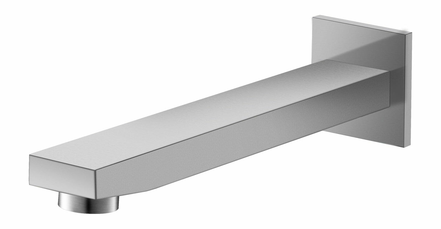 Flores wall outlet 192mm - Brushed Nickel