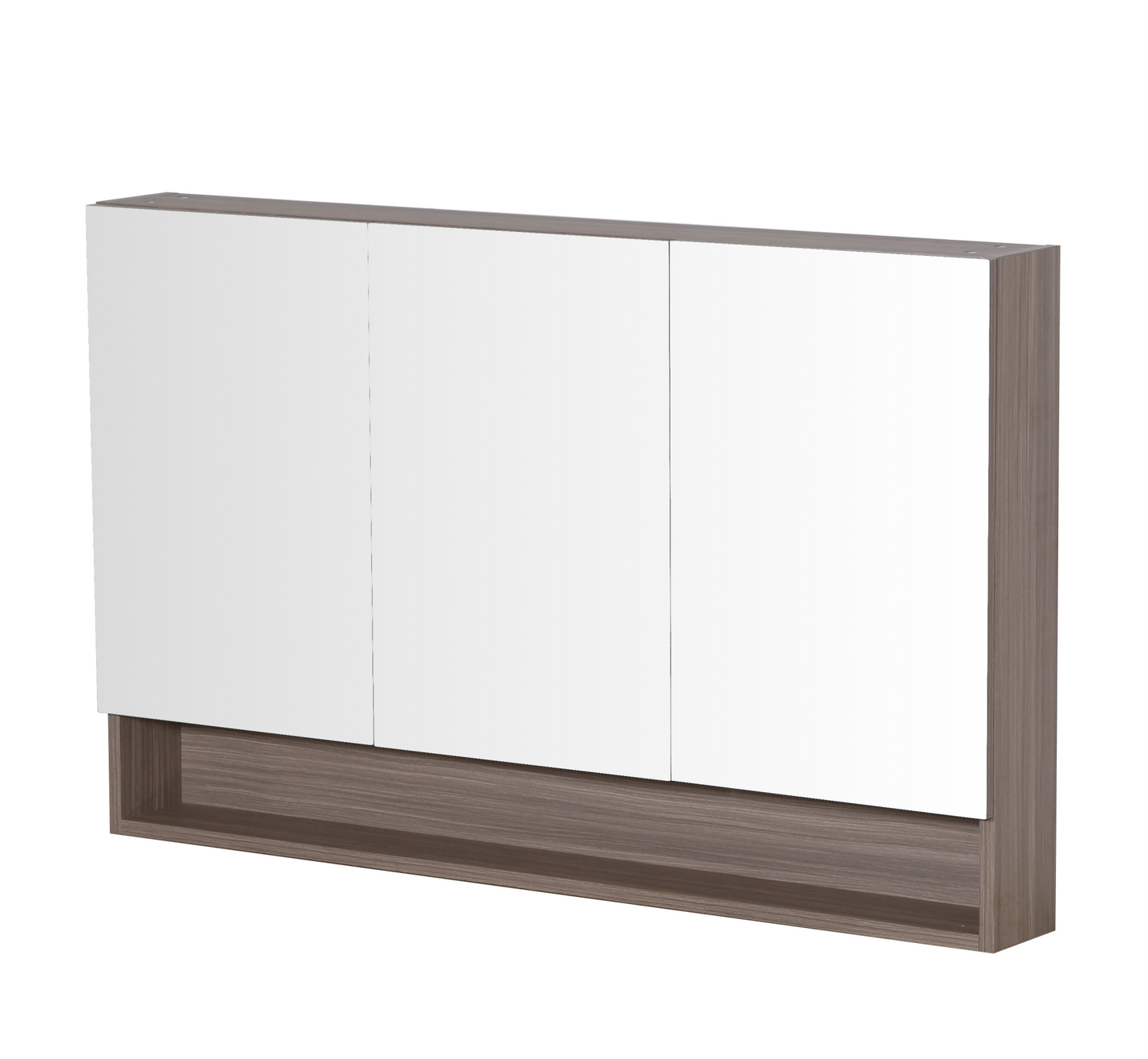 Stella Walnut Shaving Cabinet - Three Doors - Oak - 1200mm