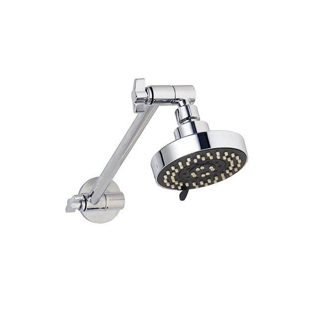 100mm Five Function Shower on Link Lock Arm - Chrome