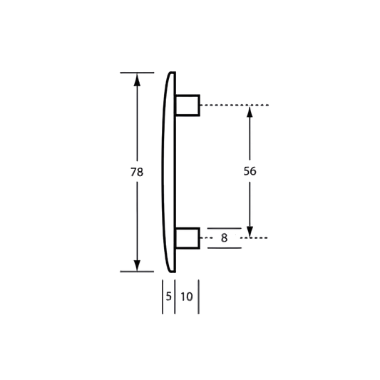 106 Concealed Fix Face Plates (Each) – to suit 106C Gravity Hinge, 207C Gravity Hinge, 301 Gravity Hinge and Moda Spring Hinge