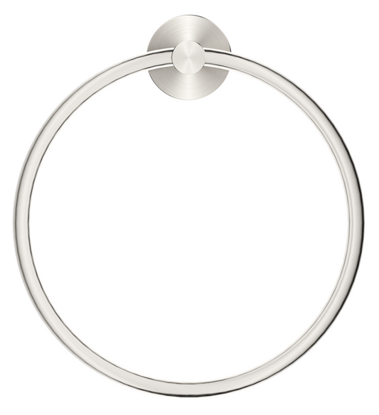 Mica Towel Ring - Brushed Nickel