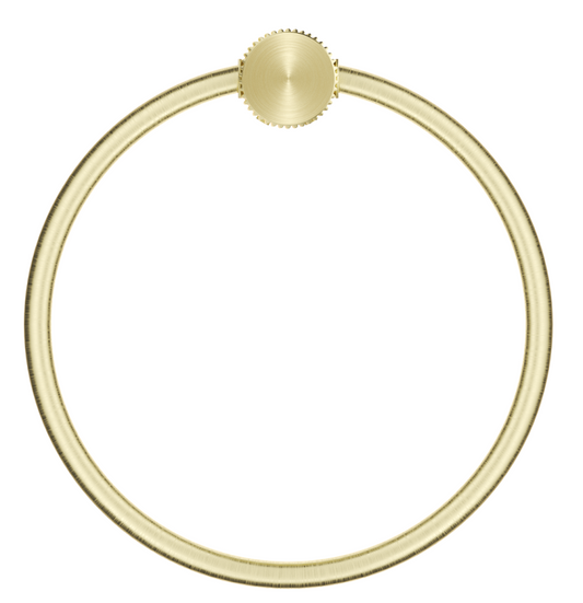 Mica Fluted Towel Ring - French Gold