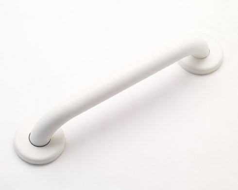 750mm Surface Mounted 32mm Powdercoated Grab Rail - 750mm - White