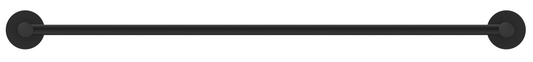 Mica Single Towel Rail - 800mm - Black