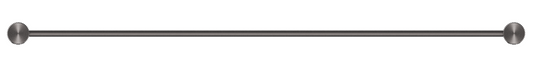 Mica Fluted Single Towel Rail - 800mm - Gunmetal