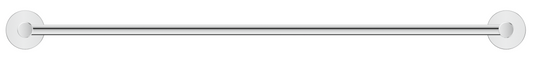 Mica Single Towel Rail - 800mm - Chrome