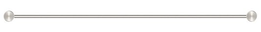Mica Fluted Single Towel Rail - 800mm - Brushed Nickel