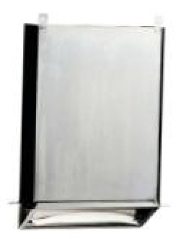 290mm W Paper Towel Dispenser Recessed and Behind Cavity - 290mm W x 455mm H x 110mm D - Satin