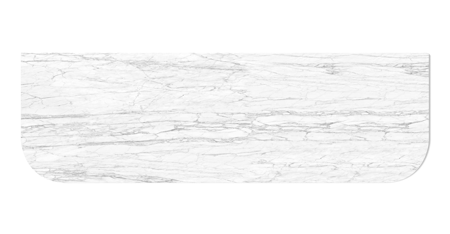 Bondi 1500x460x18 Natural Carrara Marble Top No Hole
