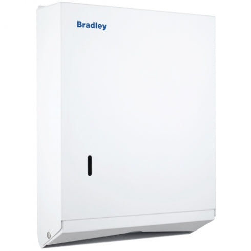 255mm W Surface Mounted Ultraslim Paper Towel Dispenser - 255mm W x 330mm H x 75mm D - White