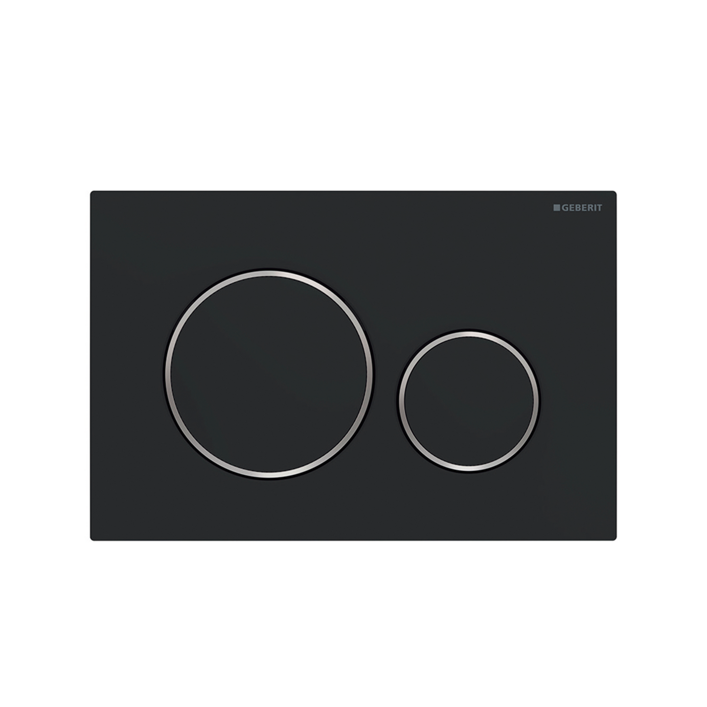 Geberit ABS White plate with Gold Trim 115.882.KK.1 Push Button