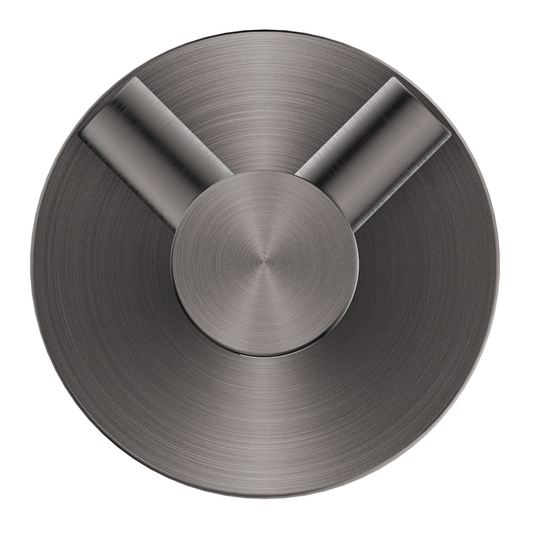 Mica Double Robe Hook - Gunmetal
