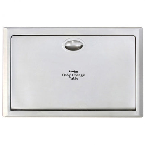 940mm W Recessed Recessed Baby Changing Station - 940mm W x 585mm H x 104mm D - Satin