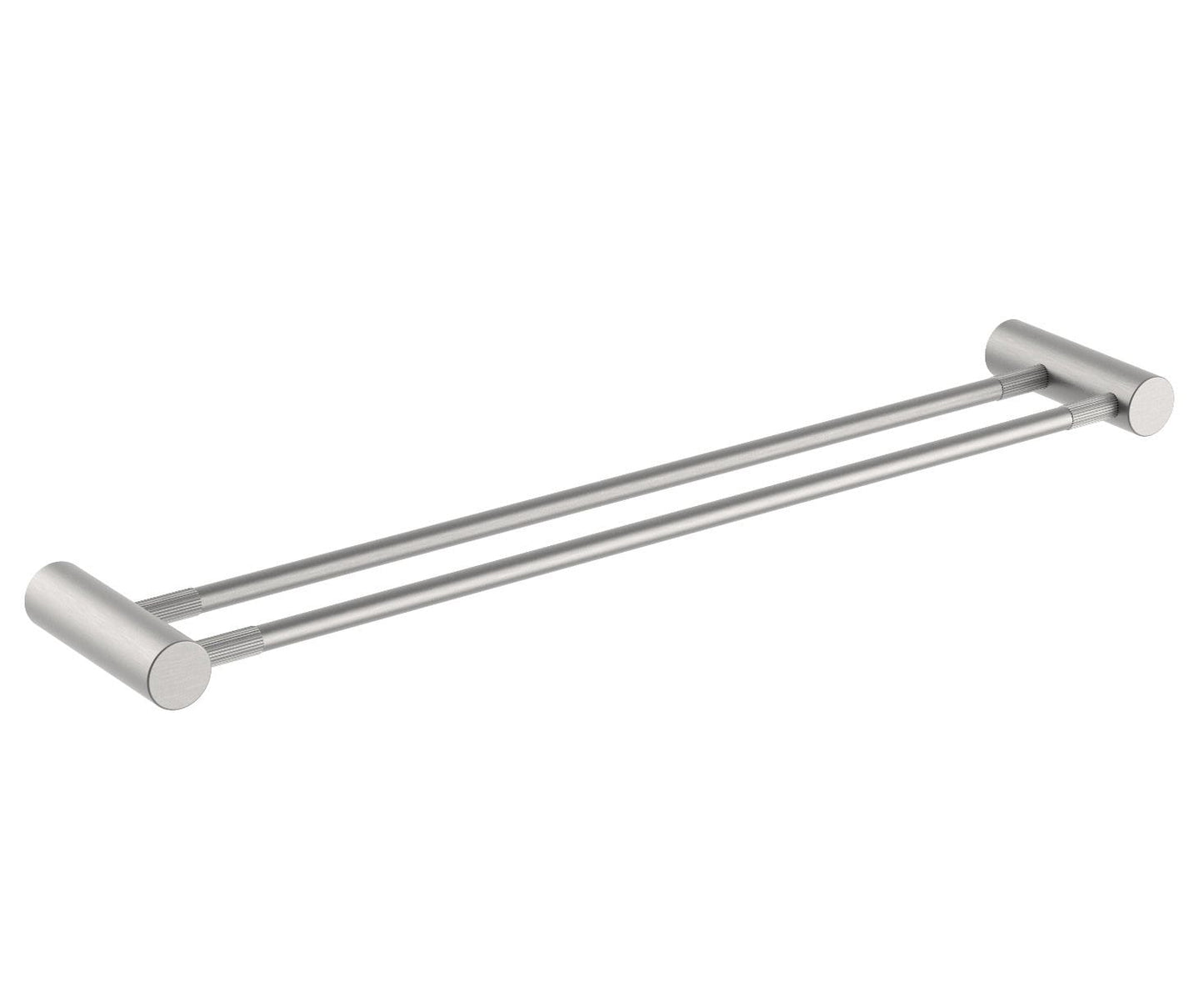CADDENCE Brushed Nickel Double Towel Rail - 600mm