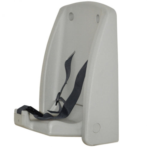340mm W Surface Mounted Infant Seat - 340mm W x 510mm H x 145mm D - Grey