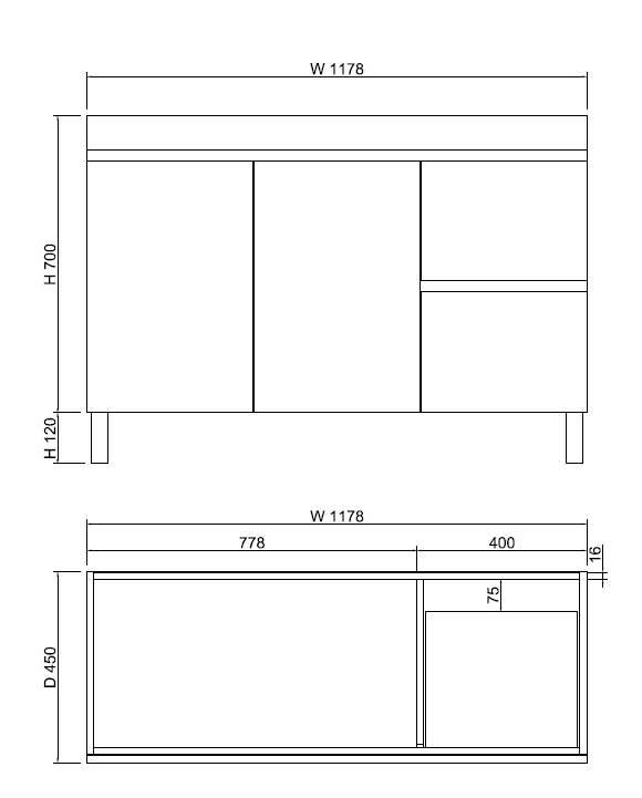 Forest Single Bowl Freestanding Vanity(Leg/Kickboard)-Light oak