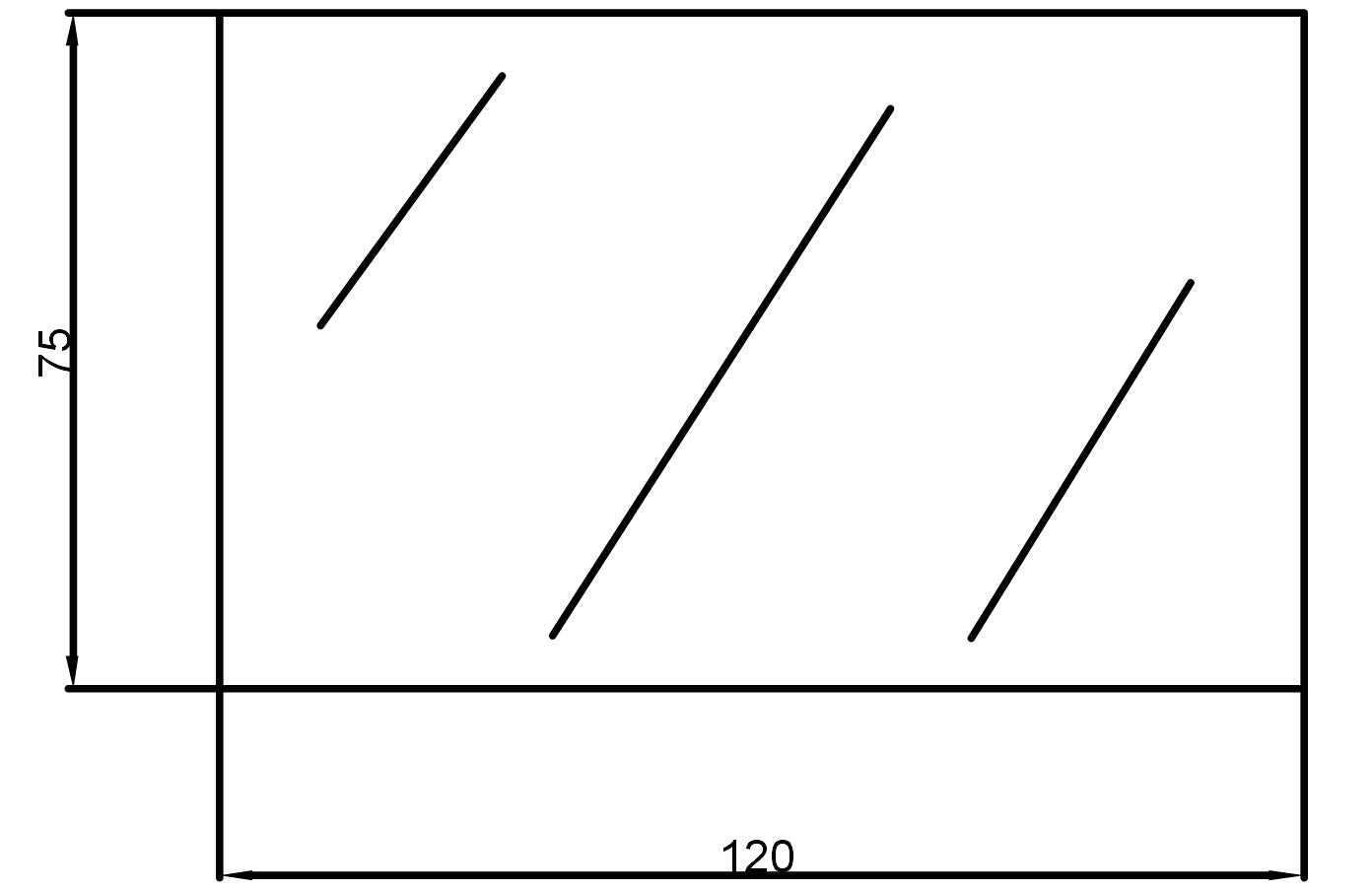1200mmx900mm - Plain Bevel Edge Rectangular Framless Mirror
