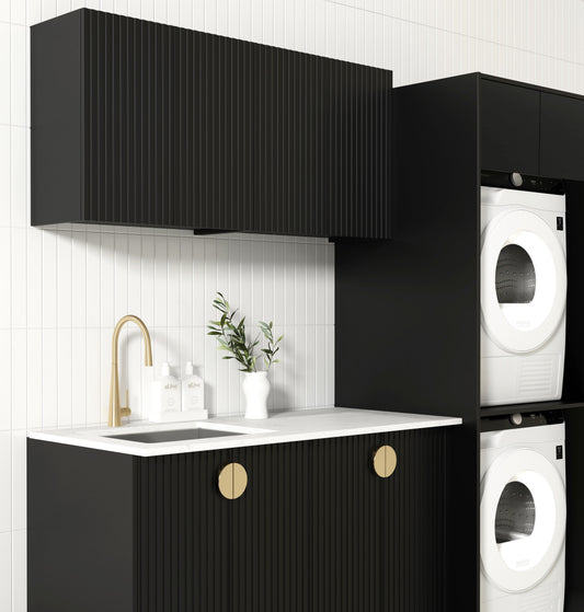 Laundry Kit 1960A Marlo Black with Pure White Top