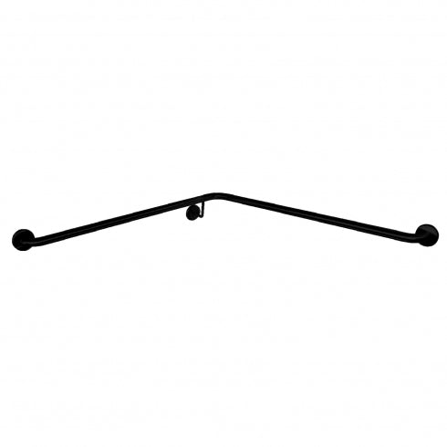 750mm Surface Mounted Corner Shower Grab Rail - 750mm x 750mm - Satin