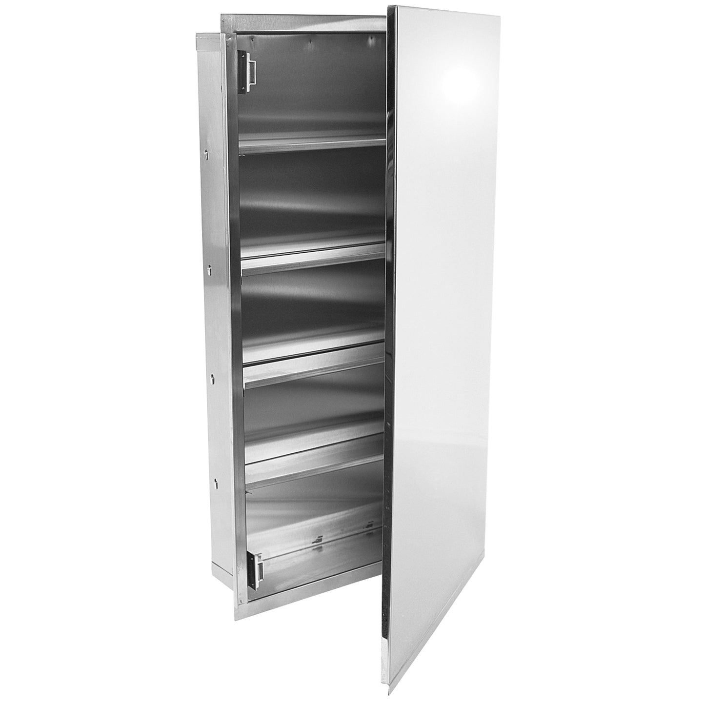 435mm W Surface Mounted Medicine Cabinet - 435mm W x 778mm H x 102mm D - Bright