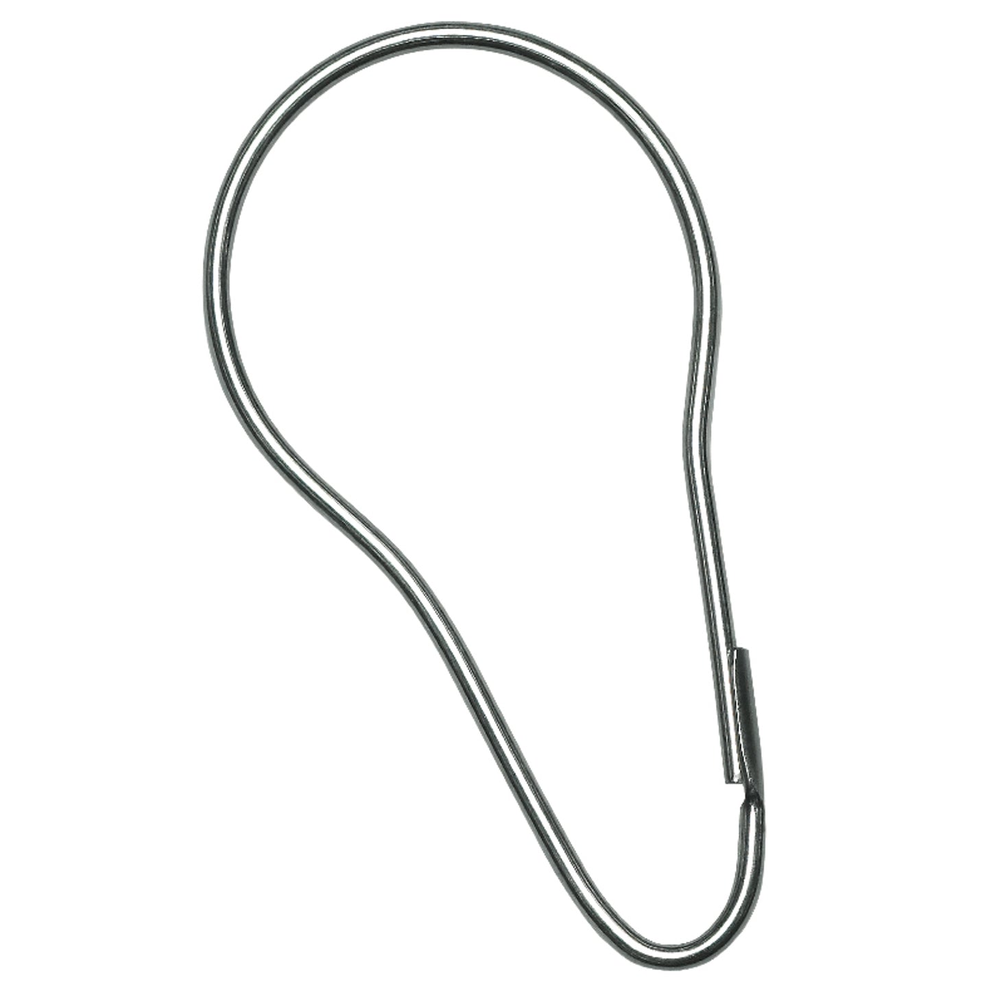 1278mm L Attaches to Curtain Rail Shower Curtain Hook - pack of 12 78mm L x 48mm W x 46mm D - Satin