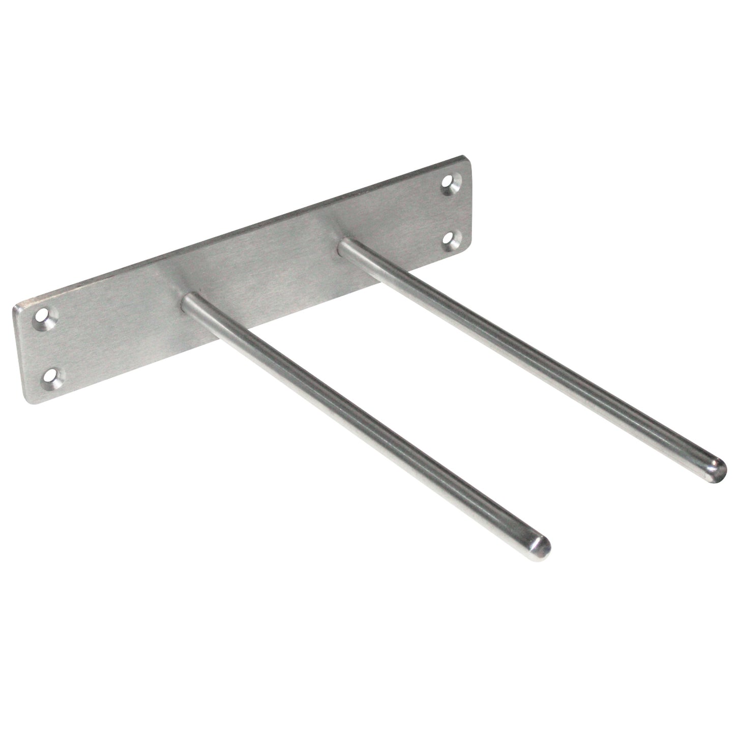 230mm W Surface Mounted Crutch Hook - 230mm W x 50mm H x 300mm L - Satin