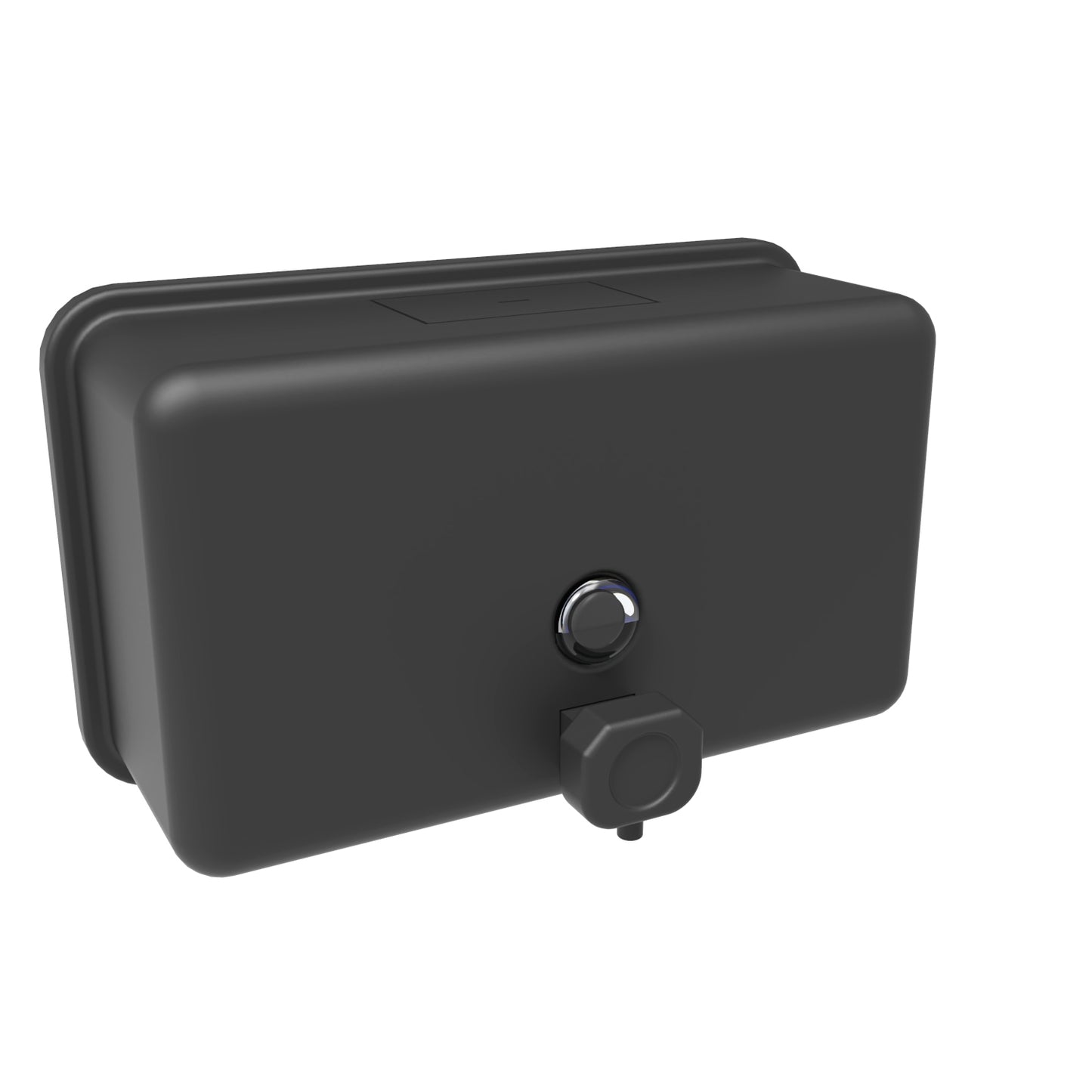 208mm W Surface Mounted Soap Dispenser 1.2 L - 208mm W x 124mm H x 73mm D - Matte Black