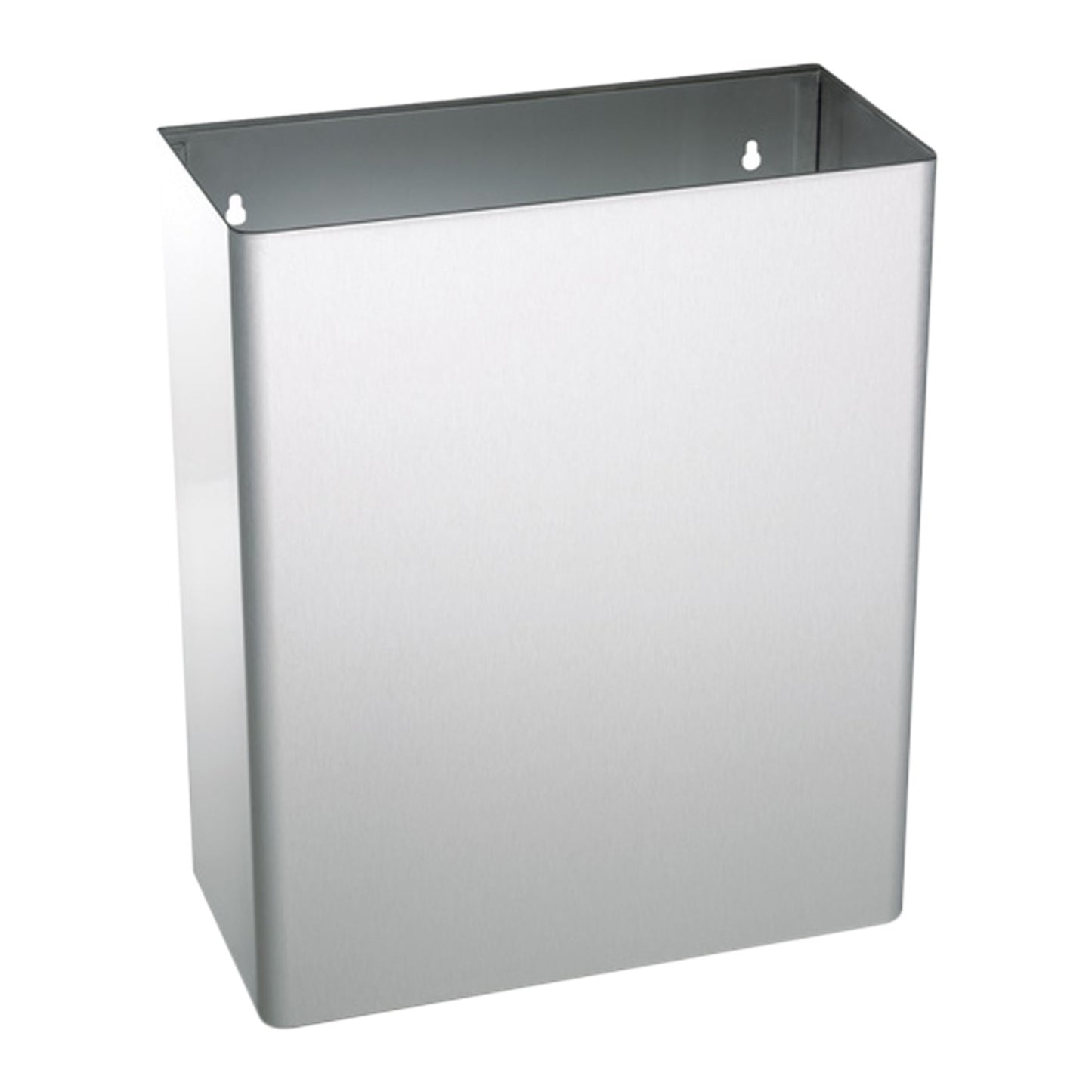 358mmW Surface Mounted Waste Receptacle 24 Litres - 358mmW x 430mmH x 168mmD - Satin
