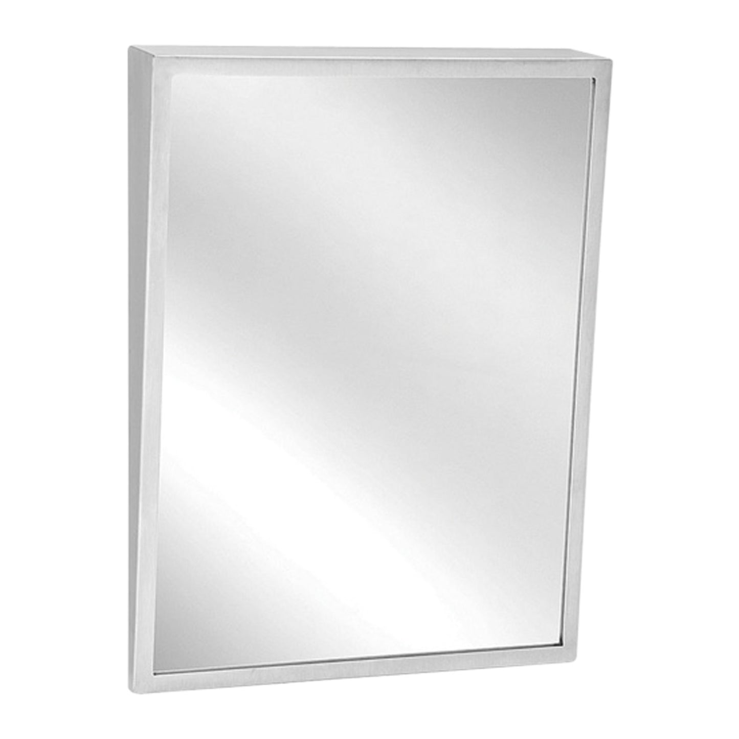 450mm W Surface Mounted Tilt Mirror - 450mm W x 950mm H - Satin
