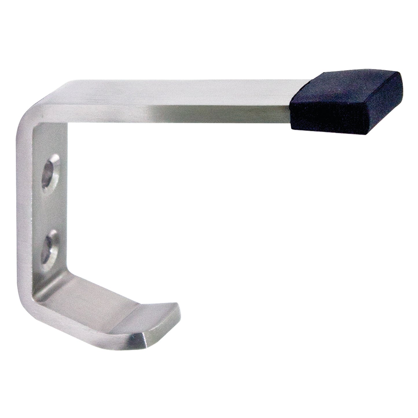 24mm W Surface Mounted Hook and Bumper - 24mm W x 61mm H x 85mm D - Satin