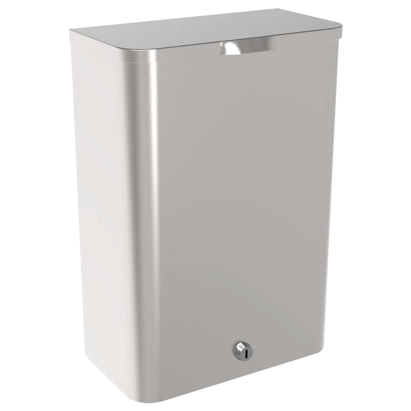 203mm W Surface Mounted Sanitary Disposal Unit - 203mm W x 292mm H x 105mm D - Satin