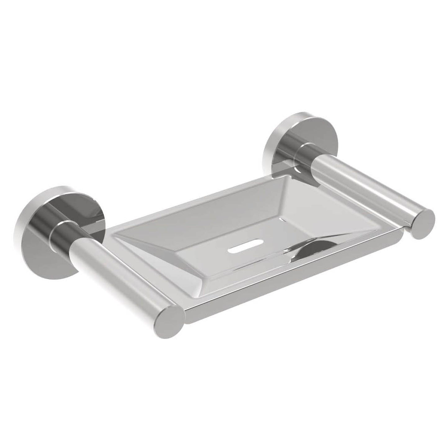 160mm W Surface Mounted Soap Dish - 160mm W x 50mm H x 110mm D - Bright