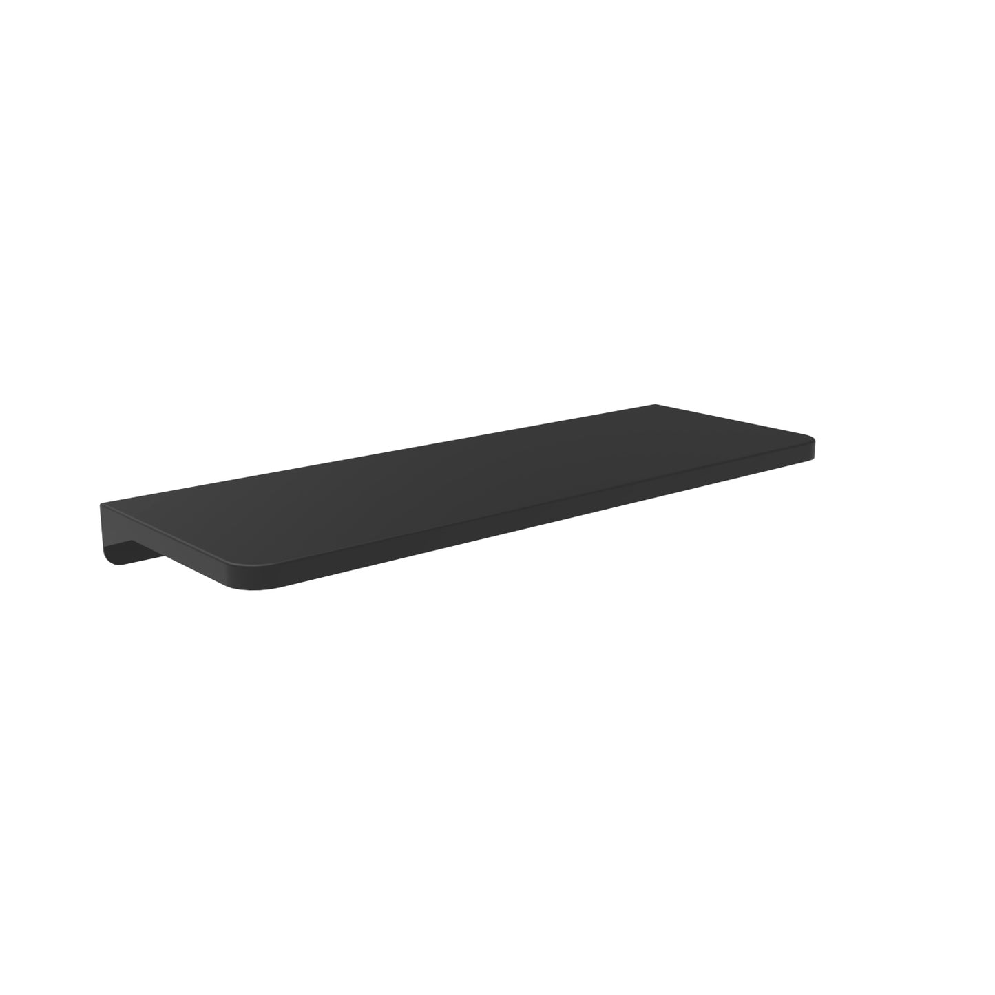 350mm Surface Mounted Shelf 120mm Deep Accessible Vanity Shelf - 350mm x 120mm - Matte Black