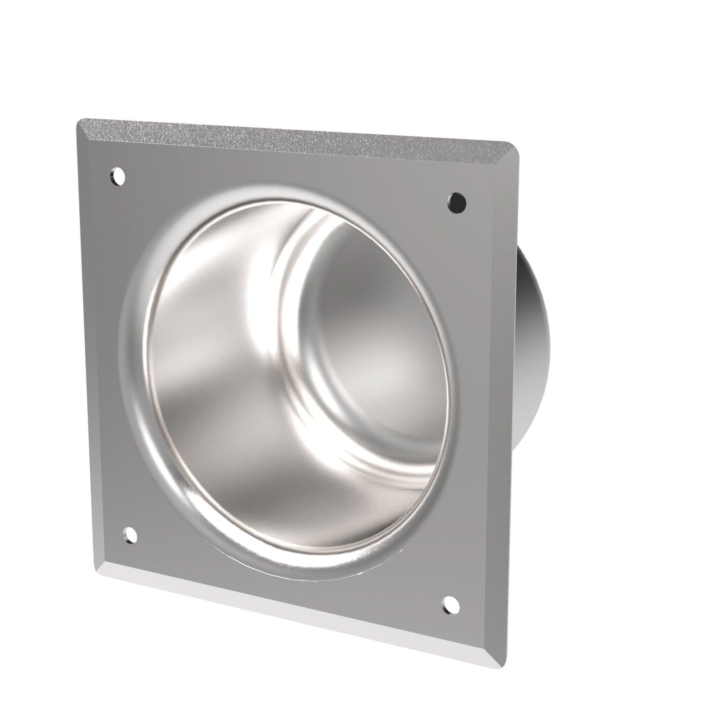 181mm W Surface Mounted Recessed Toilet Tissue Holder - 181mm W x 181mm H x 107mm D - Satin