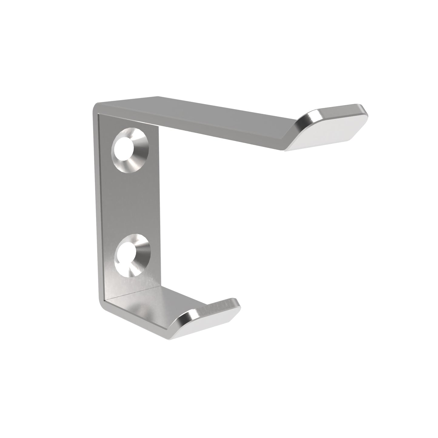 20mm W Surface Mounted Hat and Coat Hook - 20mm W x 65mm H x 85mm projection - Satin