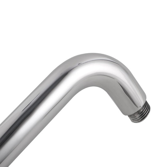 Round Chrome Wall Straight Shower Arm 400mm