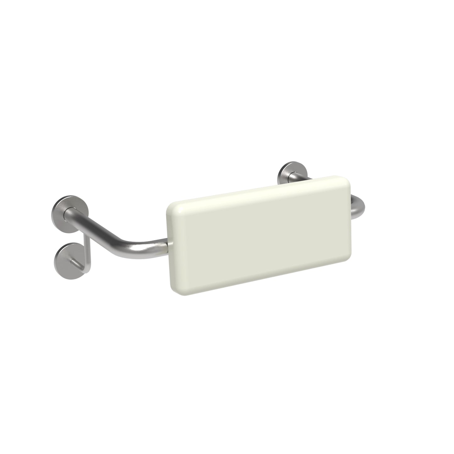 560mm W Surface Mounted Backrest for Accessible Toilet - 560mm W x 350mm D - Satin