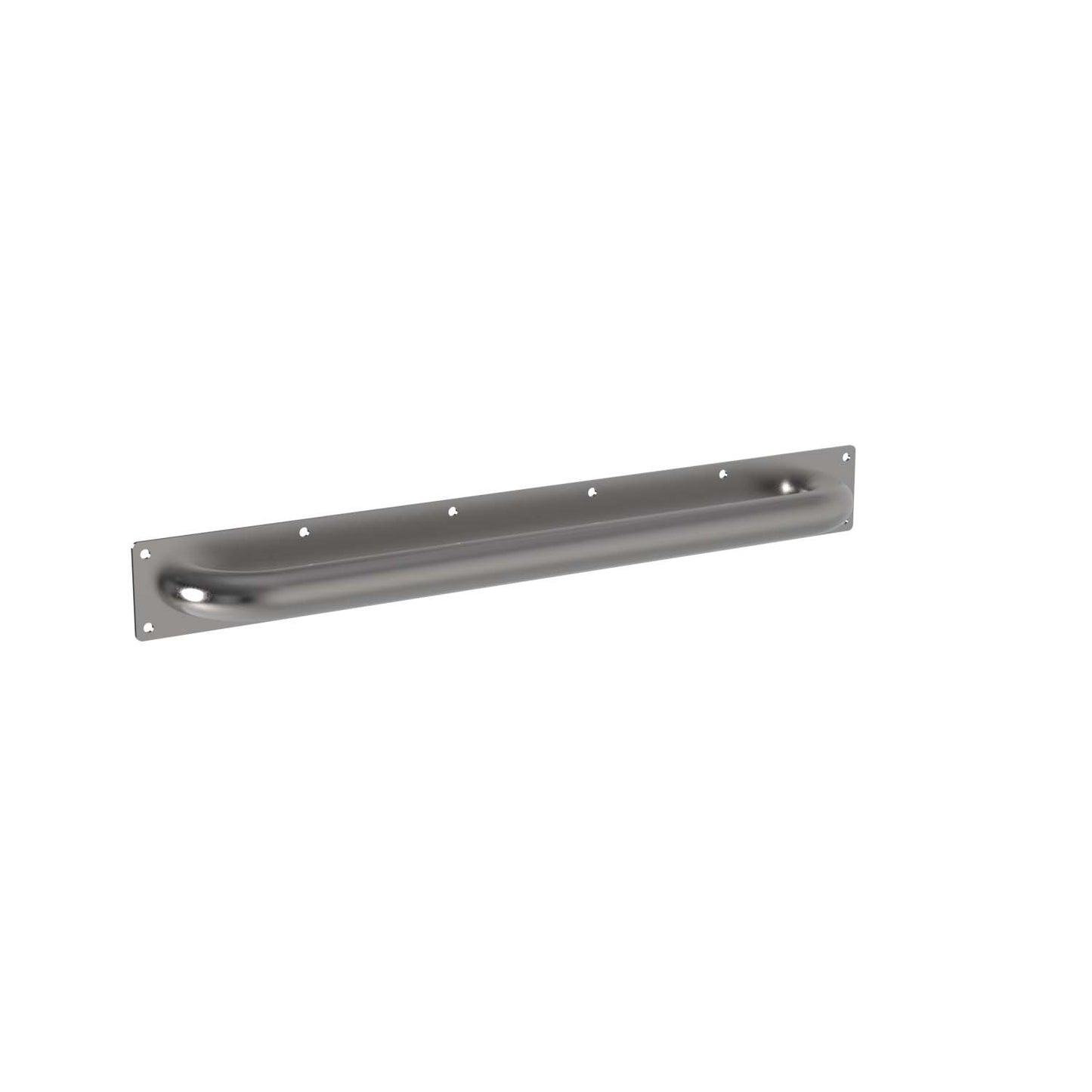 600mm W Surface Mounted Anti-Ligature Horizontal Security Grab Rail - 600mm W x 78mm H x 79mm D - Satin
