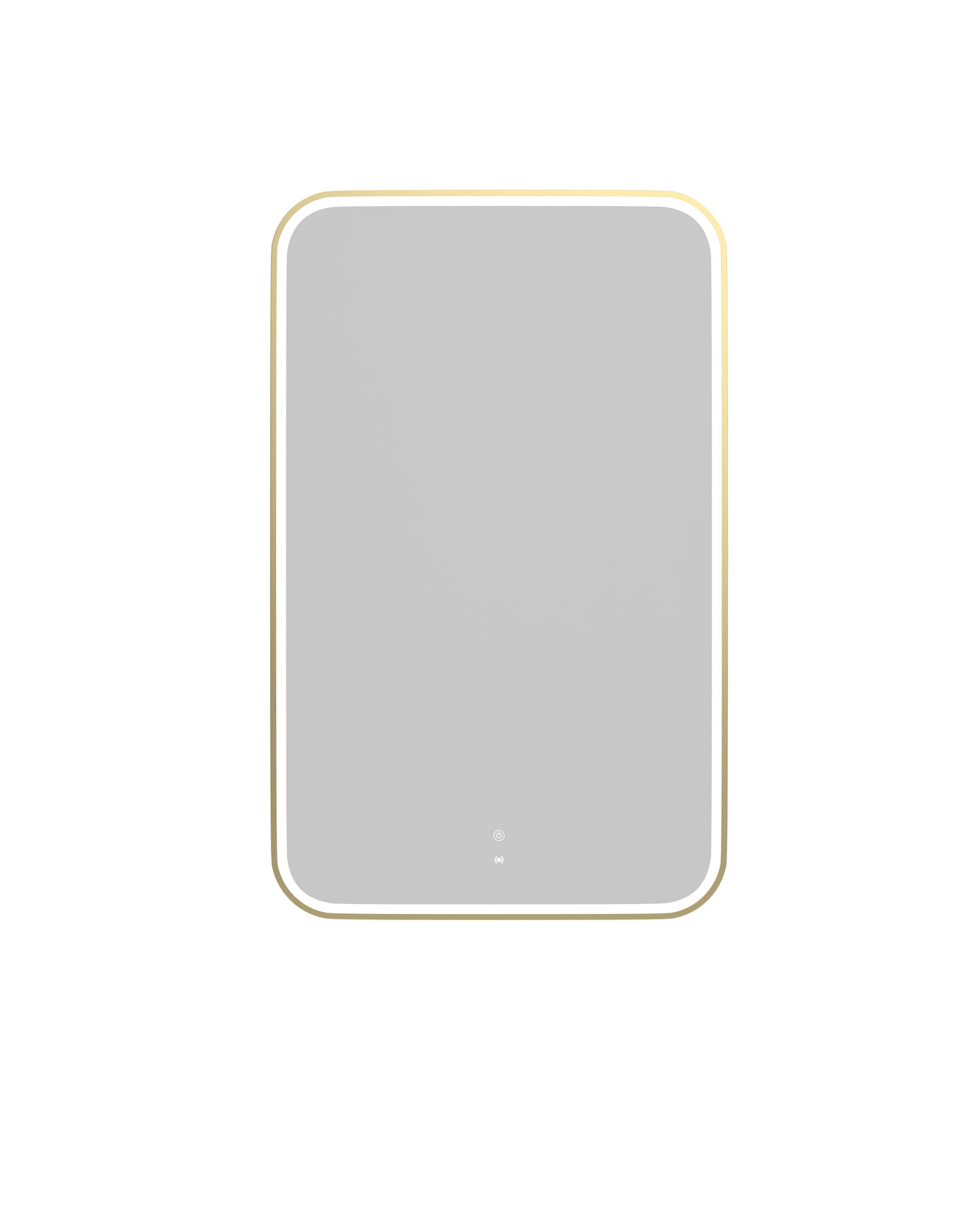 LED Newport 1200x750 Gold Metal Frame Mirror