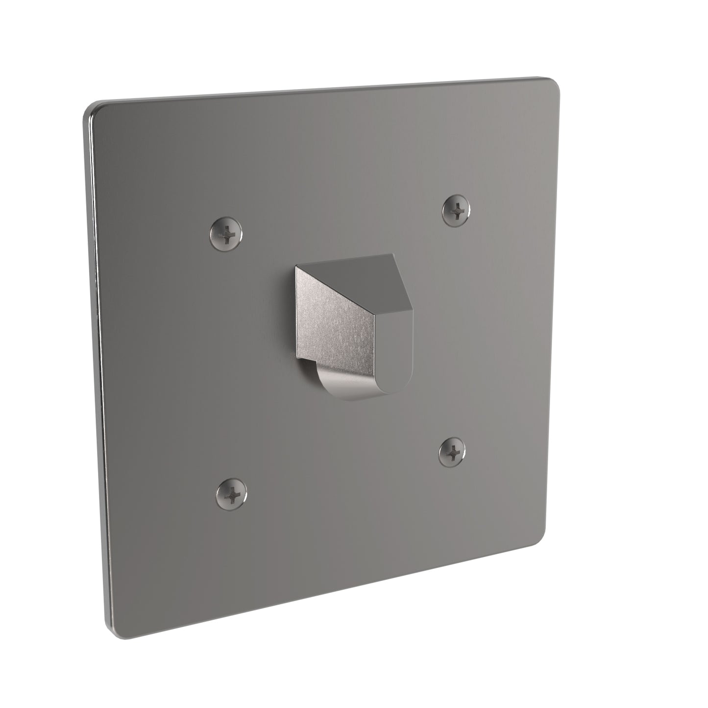 140mm W Surface Mounted Front Mounted Towel Hook - 140mm W x 140mm H - Satin